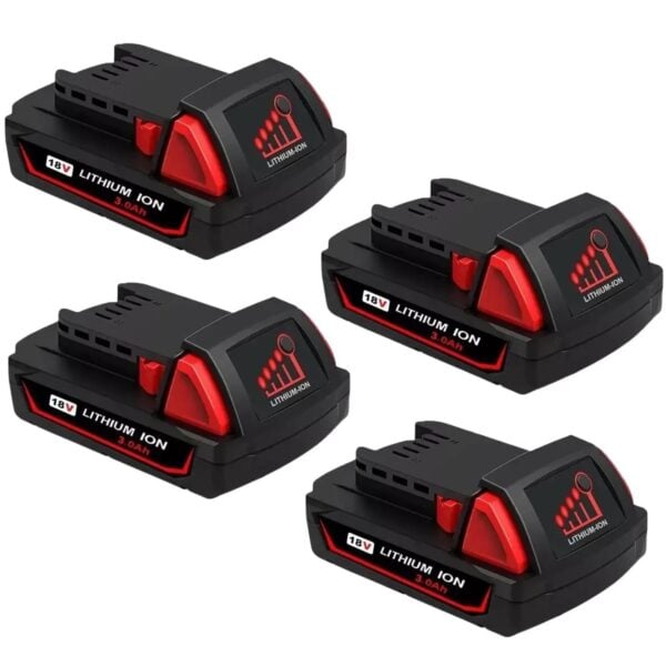 4-Pack Milwaukee M18 Batteries Compatible Replacement Part For 48-11-1830 & 48-11-1828