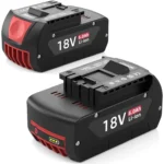 2 x Bosch 18V Battery 5.0Ah Lithium-Ion Compatible Replacement