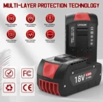 2 x Bosch 18V Battery 5.0Ah Lithium-Ion Compatible Replacement protections