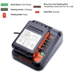 BLACK+DECKER 20V MAX Lithium-ion Fast Charger LCS1620 Replacement lights