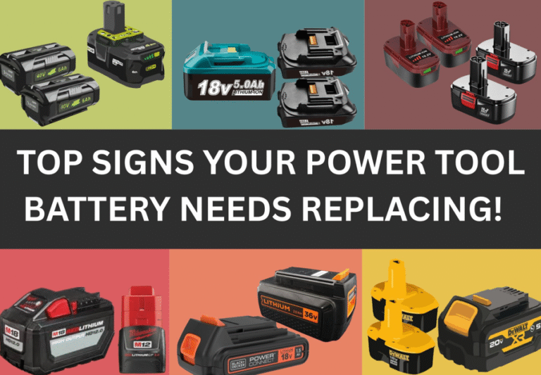 top signs your power tool battery needs replacing