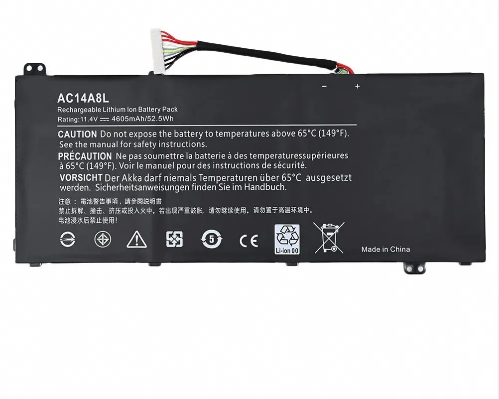 Acer AC14A8L Replacement Battery for Aspire V5 and Gaming Series Acer AC14A8L replacement laptop battery