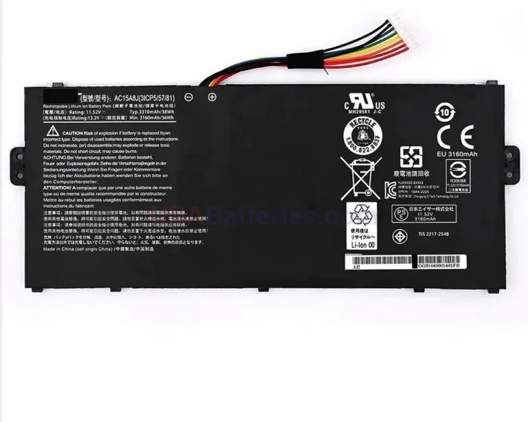 Acer AC15A3J replacement laptop battery for Chromebook R11 CB5 132T