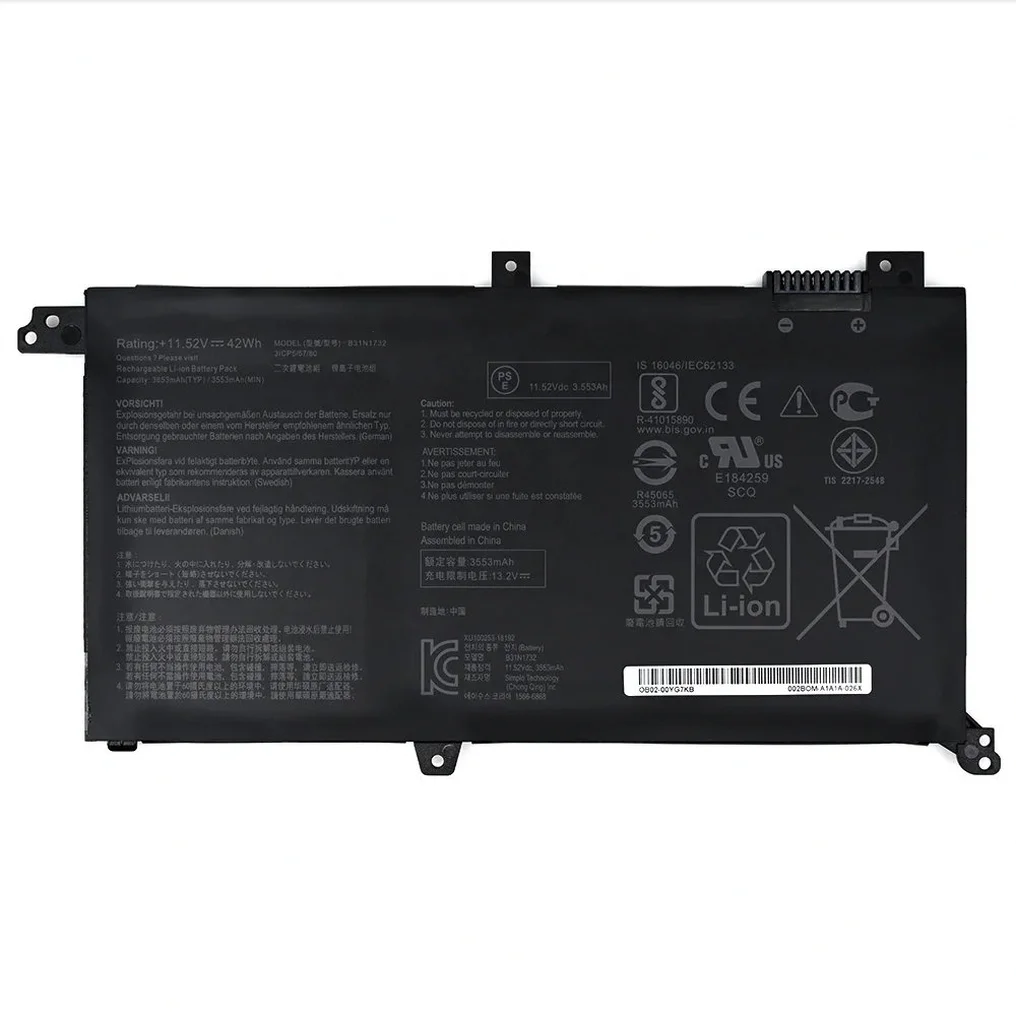 Asus S430UA-EB015T Battery for VivoBook S14 Series Asus S430UA-EB015T replacement laptop battery