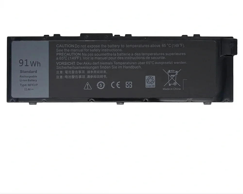 Dell MFKVP Battery for Inspiron 15 7000 and Precision Series Dell 11-4v-91wh-mfkvp-high-capacity-new-laptop-battery-for-15-751 replacement laptop battery