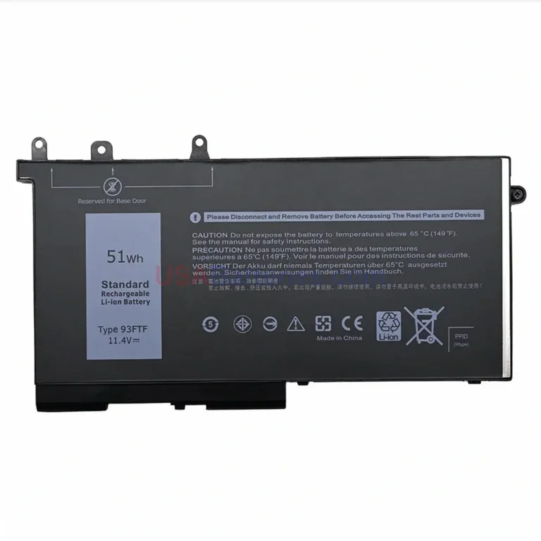 Dell 93FTF replacement laptop battery for Latitude 5290