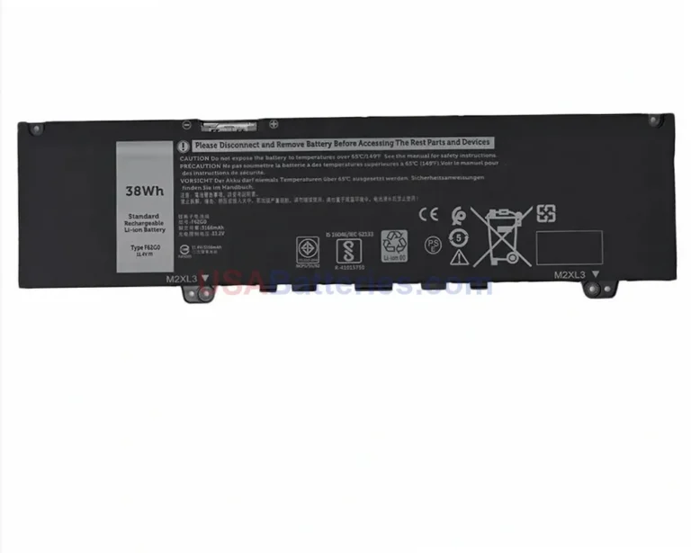 Dell F62G0 replacement laptop battery for Inspiron 13-7380