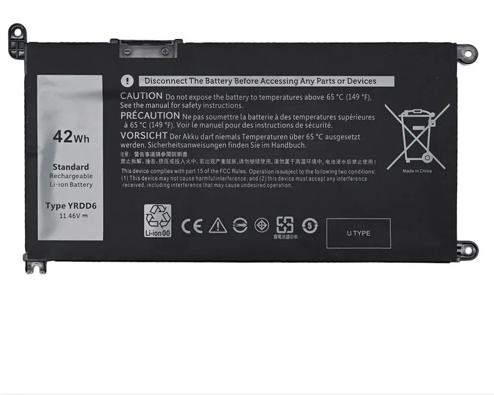 Dell YRDD6 Replacement Battery for Inspiron and XPS Series Dell YRDD6 replacement laptop battery