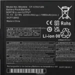 Fujitsu CF-VZSU1BW replacement laptop battery