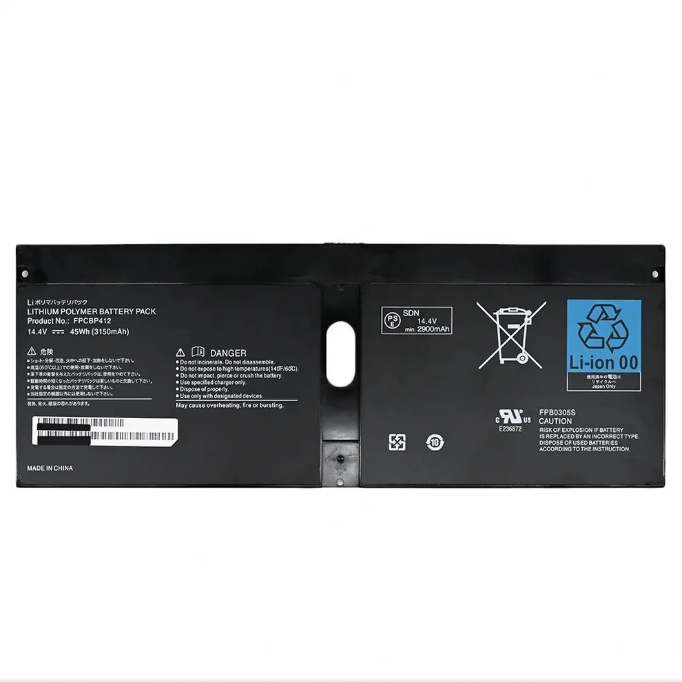 Fujitsu U9040MXPA1DE Battery for LifeBook U904 and U9040M Series Fujitsu U9040MXPA1DE replacement laptop battery