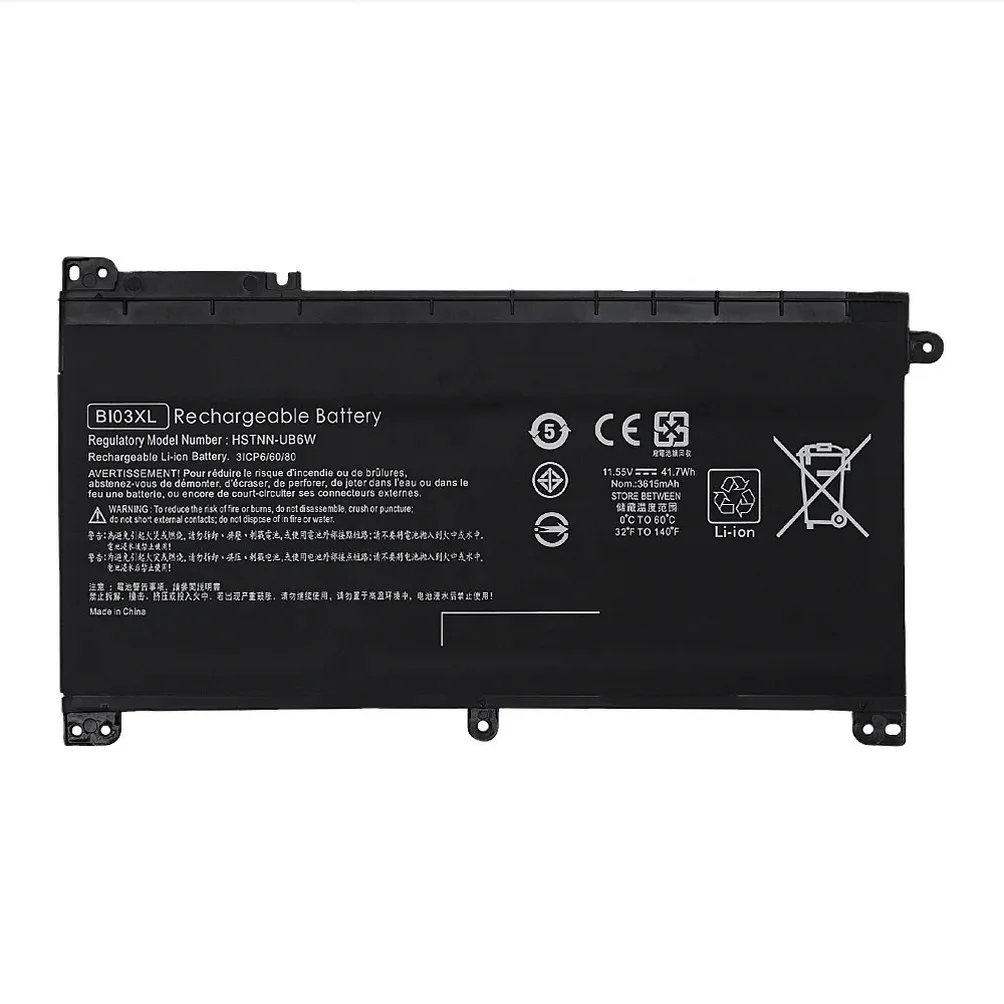 HP BI03XL Battery for Pavilion X360 13-U Series HP BI03XL replacement laptop battery