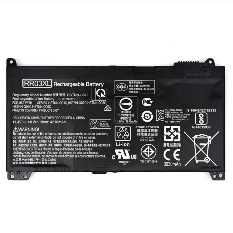 Hp HSTNN-I74C replacement laptop battery