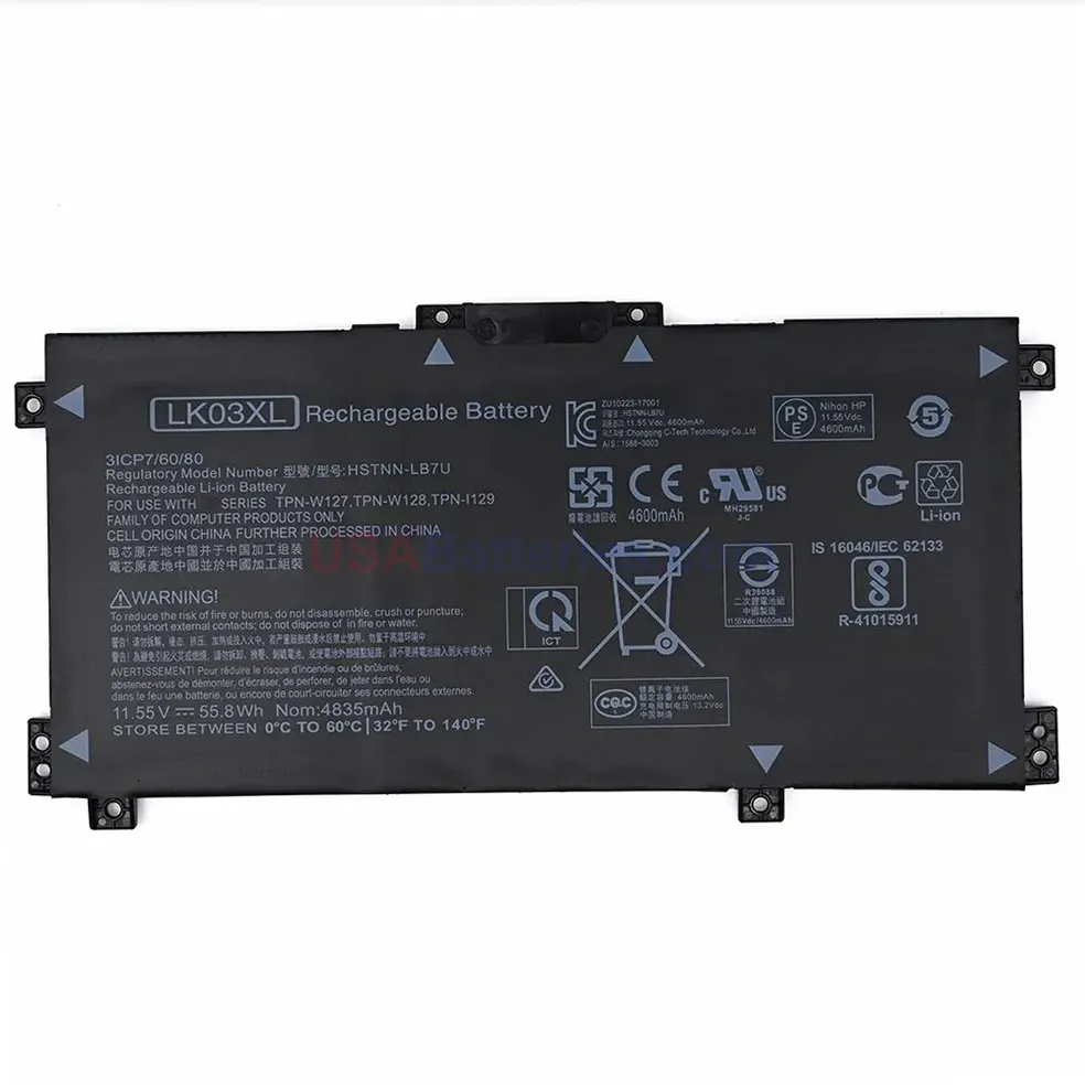 HP HSTNN-UB7I battery HP HSTNN-UB7I replacement laptop battery for ENVY X360