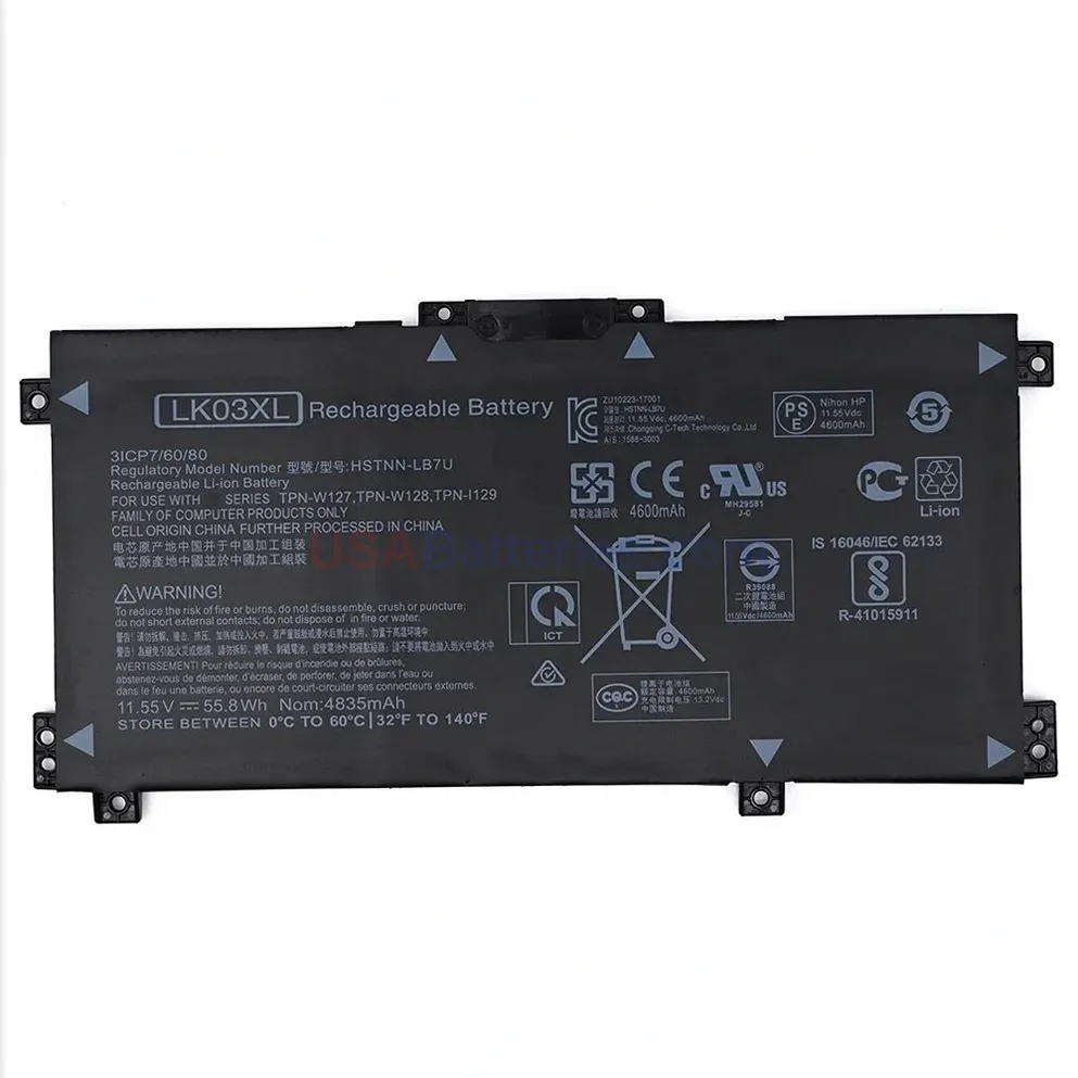 HP LK03052XL battery HP LK03052XL replacement laptop battery for ENVY X360 15-BP