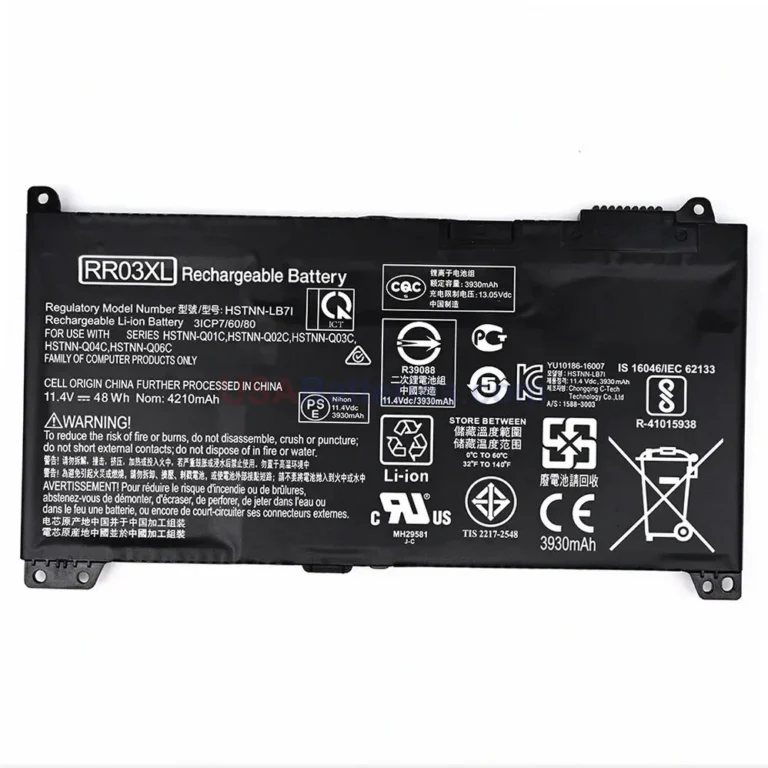 HP RR03XL replacement laptop battery for HP ProBook 430 440 450 455 470 G4