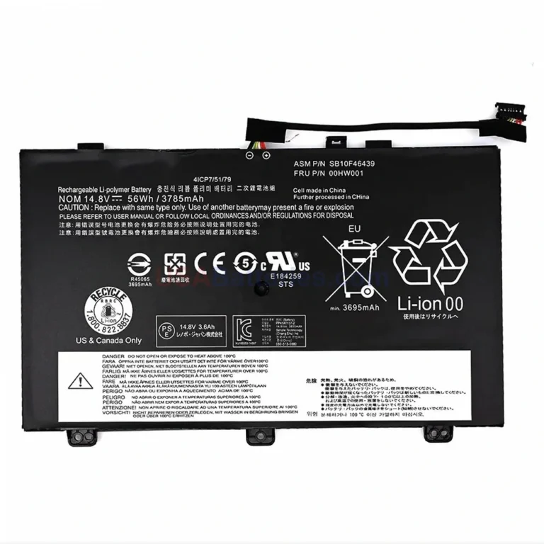 Lenovo 00HW001 replacement laptop battery for Yoga 14