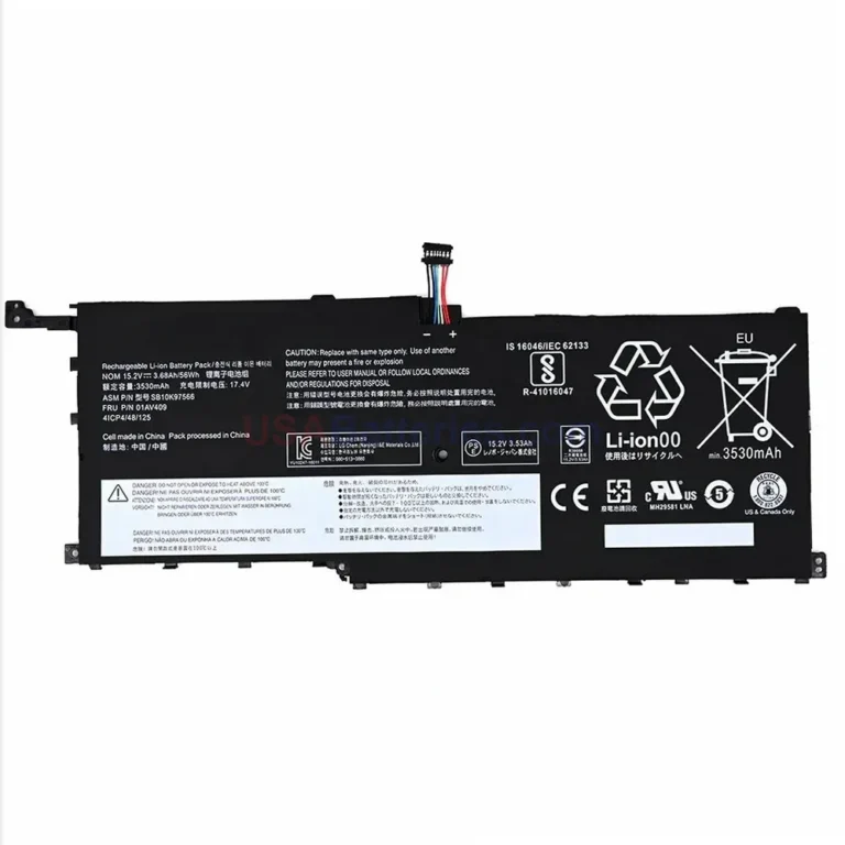 Lenovo 01AV409 replacement laptop battery for ThinkPad X1 Carbon 4th Gen