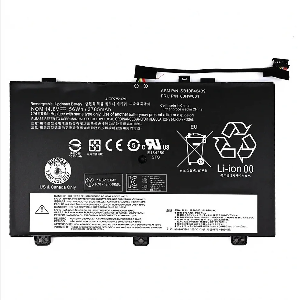 Lenovo 14-20DM Battery for ThinkPad S3 YOGA 14" and YOGA 14" Lenovo 14-20DM replacement laptop battery