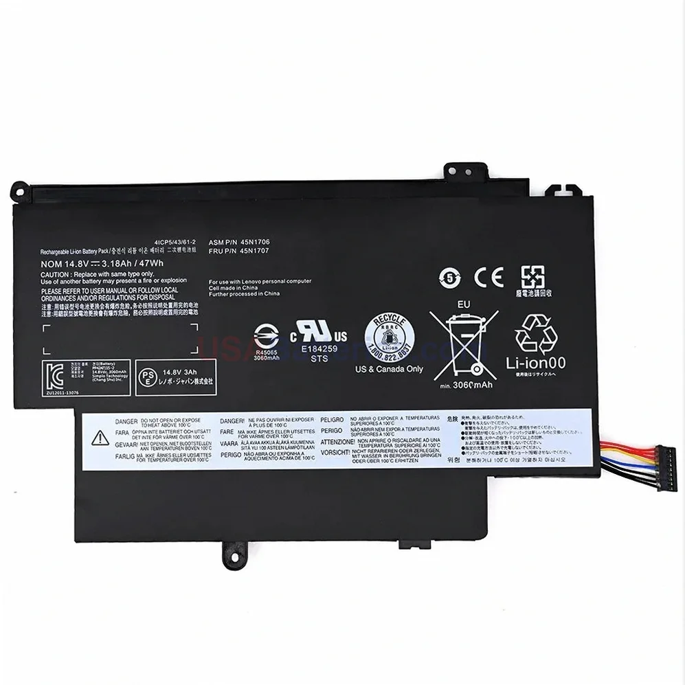 Lenovo 45N1704 battery Lenovo 45N1704 replacement laptop battery for ThinkPad S1 Yoga