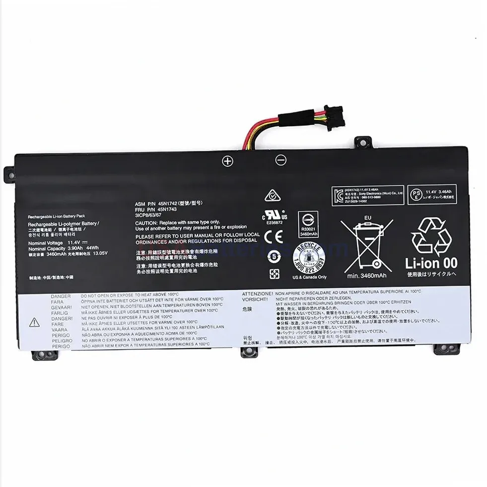 Lenovo 45N1740 battery Lenovo 45N1740 replacement laptop battery