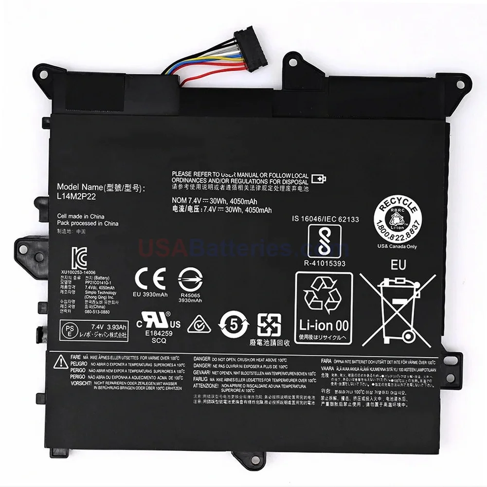Lenovo L14M2P22 battery Lenovo L14M2P22 replacement laptop battery for Flex 3-1130