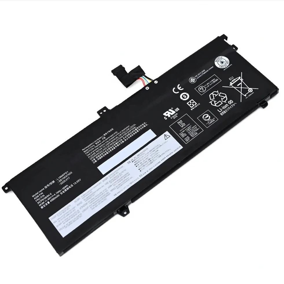Lenovo L18M6PD2 Battery for ThinkPad X13 Gen 1, X390 and X13 R7 Lenovo L18M6PD2 replacement laptop battery