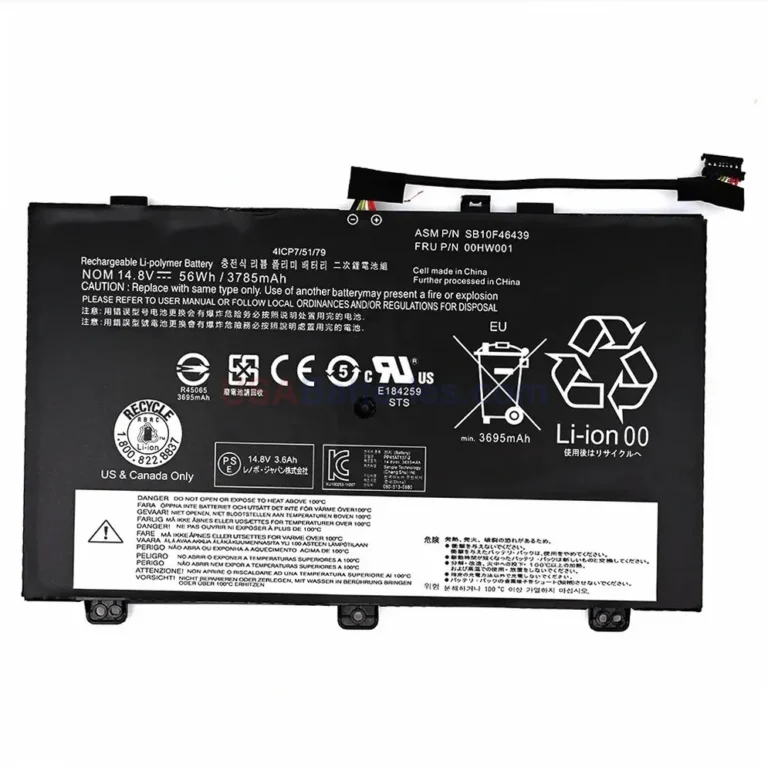 Lenovo SB10F46439 replacement laptop battery for ThinkPad Yoga 14