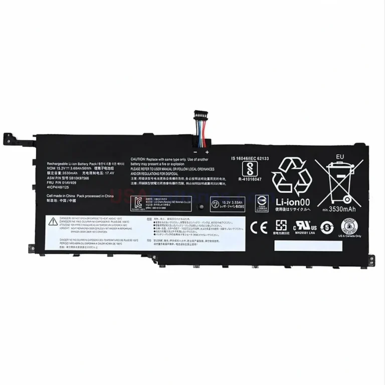 Lenovo SB10F46467 replacement laptop battery for ThinkPad X1 Carbon 2016