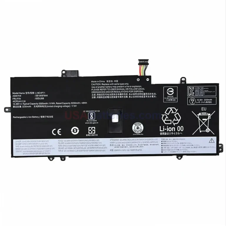 Lenovo SB10K97642 replacement laptop battery for ThinkPad X1 Carbon 7th Generation (2019)