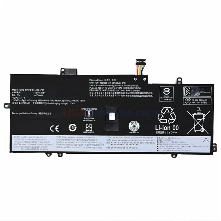 Lenovo SB10K97643 replacement laptop battery for ThinkPad X1 Carbon 7th Generation (2019)