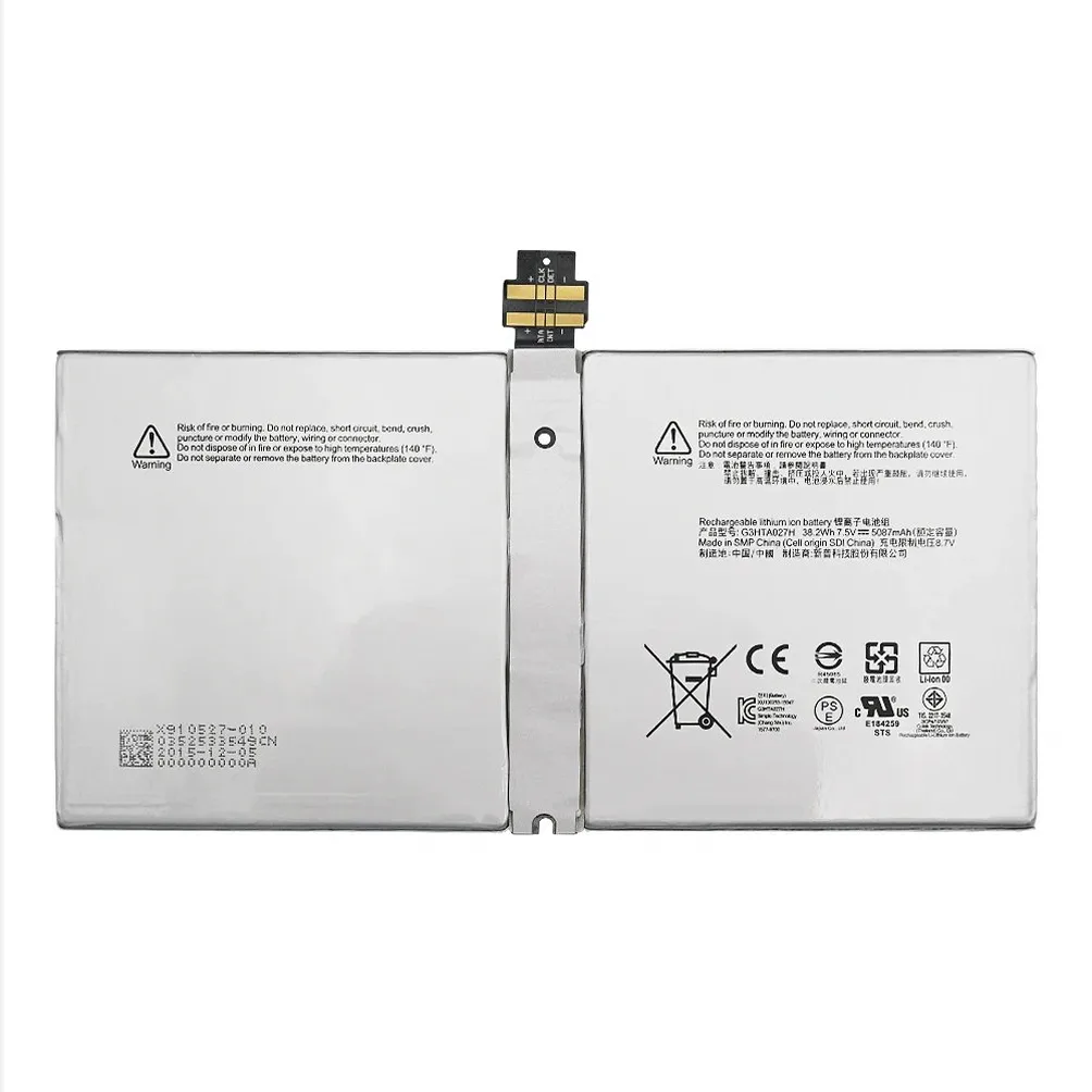 Akku Passend Für Microsoft Surface 4, Surface Pro 4, 1724 Akku DYNR01 G3hta027h 5087mah 7.5v 39 Akku Passend Für Microsoft Surface 4, Surface Pro 4, 1724 Akku DYNR01 G3hta027h 5087mah 7.5v 39