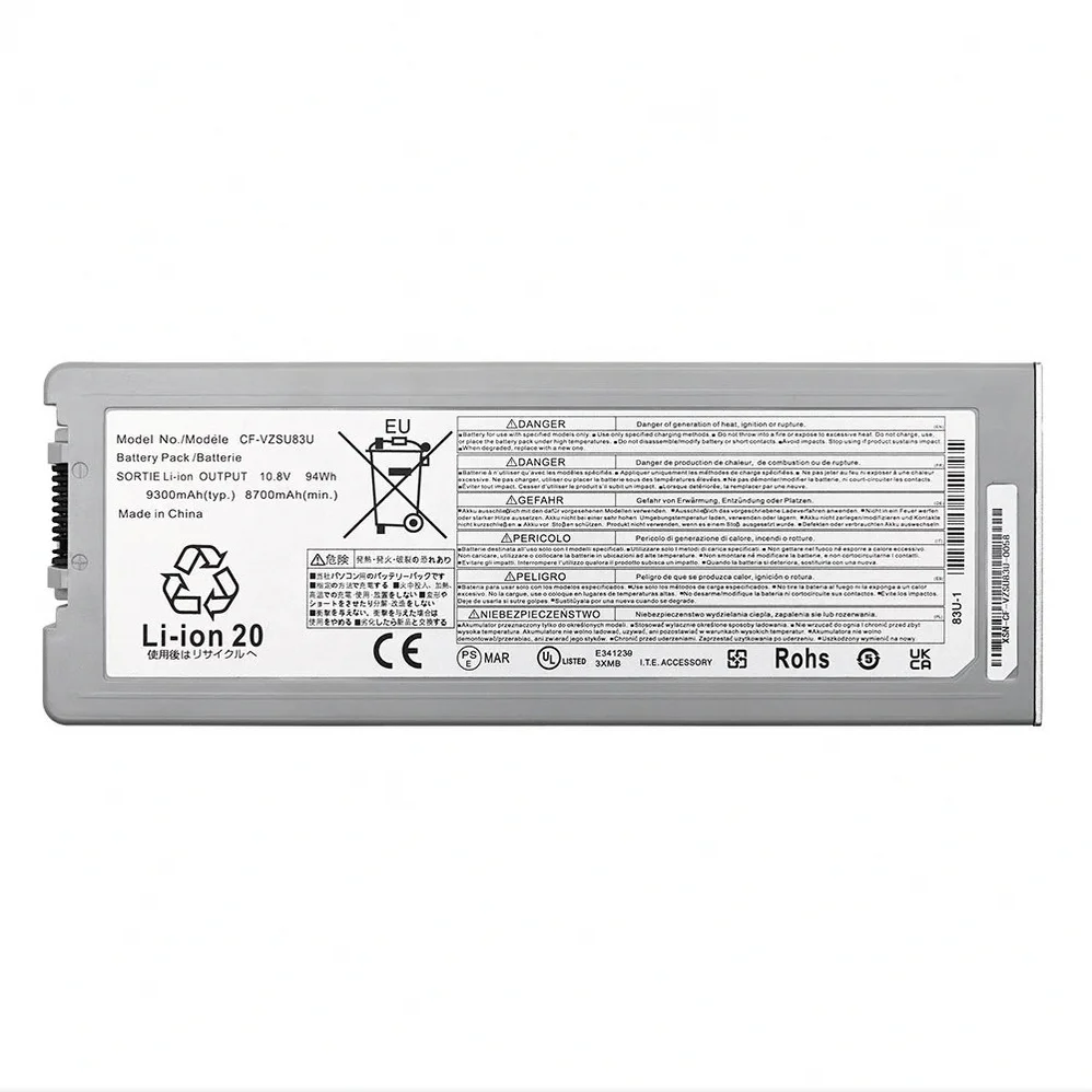 Panasonic VZSU83U Battery for Toughbook CF-C2 and MK1 Panasonic VZSU83U replacement laptop battery