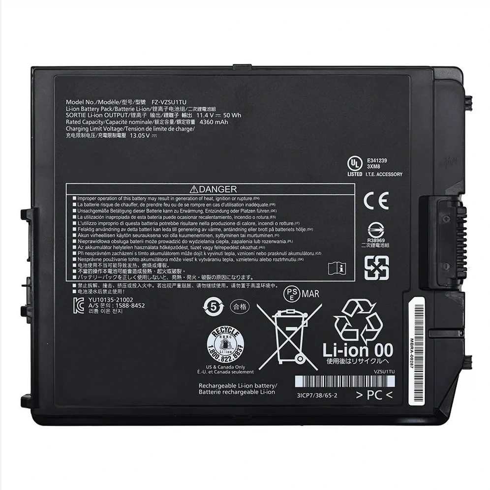 Toshiba FZ-VZSU1TU Battery for A655, C655 and C675 Series Toshiba FZ-VZSU1TU replacement laptop battery